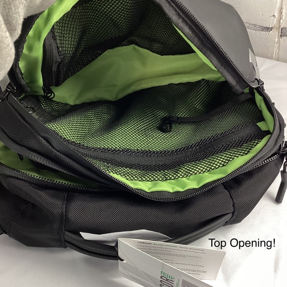 COR Surf Flight Approved Carry-On Travel Laptop Backpack with Passport Pocket - Picture 10 of 12